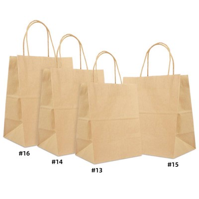 In Stock China Low Cost Cheap Brown Kraft Paper Bag For Clothing/gift